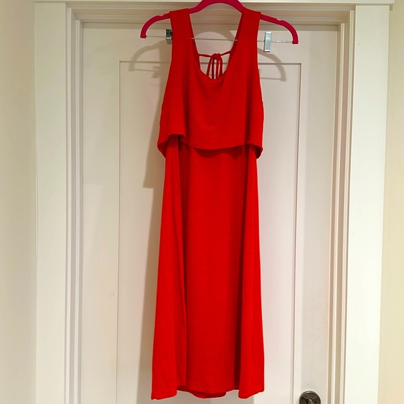 Cabi Weekend Dress Women’s S Orange Knit Knee Length Sleeveless 5972 EUC small - Picture 7 of 10